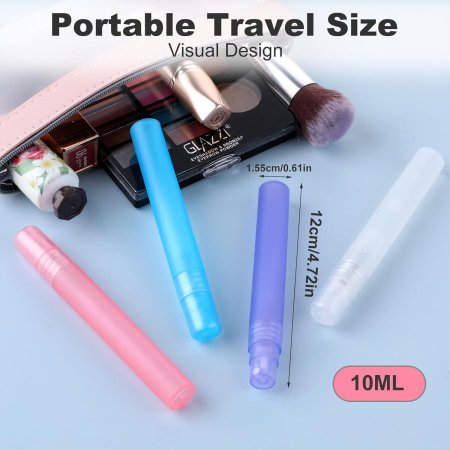 علب العطور البلاستيكية الملونة ١٠مل